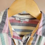 Madewell Hilltop Size XS Striped Oversized Retro Shirt Top Flowy Vacation Photo 5