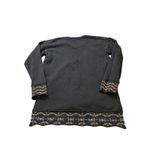 Johnny Was  Kaira Hi-Lo‎ Pullover Embroidered Peacock Sweatshirt Womens Size S Photo 4