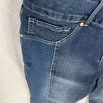 White Mark Denim Womens Size 18W Plus Stretch Dark Wash Leopard Print Jeans Blue Photo 7