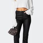 Edikted  Black Leather Pants Photo 0