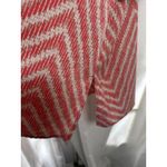 Catherines  5X 34/36W Top Short Sleeves Orange White Hi Low‎ Hem Photo 4