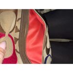 Coach Y2K  21188 Signature C Poppy Khaki Multicolor Logo Canvas Leather Trim Bag Photo 8