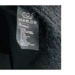 COS  Mohair Wool Blend Longline Cardigan Open Front Black XS Old Money Luxury Photo 3