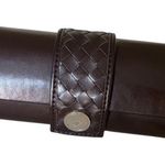 JM Collection Brown Leather Small Multi Purpose Evening Clutch/Crossbody Bag Photo 8