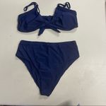 BLOOMING LILY, Women’s Two Piece,‎ Navy Swimsuit,Size XL, bow in front, Blue Photo 9