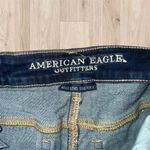 American Eagle  Shorts Women’s 0 Blue Hi Rise Shortie Stretch Floral Embroidered Photo 3