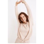 Madewell  Hunter Green Long Sleeve Waist Tie Pullover Top Large Photo 6