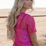 Lets Go Girls Mesh top XS Pink Photo 2