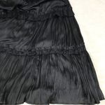 AQUA ‎ Black Ruched Strappy Midi Dress Tiered Halter Maxi Cocktail Party Size XL Photo 8