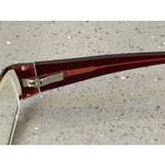 MIZYAKE Japan 4911 Brown Burgundy Red Half Rim Eyeglasses Frames ONLY Photo 6