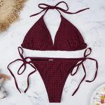 Boutique 301 Clearance wine color cut out bikini （8-10) Photo 0