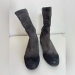 UGG  Womens Suede Leather Side Zip Braided Detail Caitlyn Moto Boots 10 Photo 3