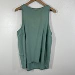Lululemon  Green High‎ Neck Racerback Tank Top Size 10 Pima Cotton Longline Soft Photo 2