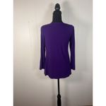 Eileen Fisher  long sleeve ballet neck‎ viscose jersey tunic top  Purple Xs Photo 1