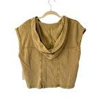 Pilcro  Anthropologie Cinched Baby Hoodie NWTS Olive Green size XL Photo 9