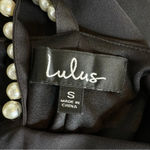 Lulus  Adore You Black Pearl Skater Strappy Back Mini Dress Size S Photo 10