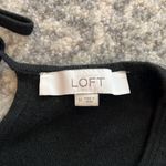 Loft  Women's Black Lace Hem Tie Back Sweater Photo 4