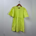 A New Day  Lime Green Summer Mini Dress size L Photo 1