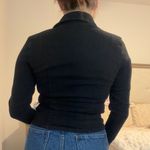 Black Denim Button Down Shirt Photo 8