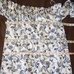 Banana Republic  Womens Dress Sz 4 Floral Off Shoulder Coastal Cowgirl Beach Photo 11