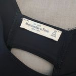 Abercrombie & Fitch Black Neoprene Cut Out Sleeveless Skater Mini Dress Size XS Photo 6