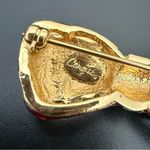 Vintage CAROLEE Stars & Stripes Bow Enameled Pave Rhinestones Patriotic Flag Pin Blue Photo 7