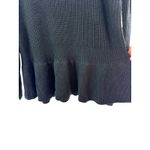 Goodthreads Black Knit Crew Neck Sweater XXL Women Bell Sleeve Ruffle Hem‎ NWT Photo 6