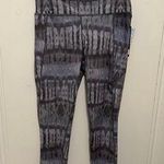 Grey Blue Tie Dye Printed Full Length Active Athleisure Leggings Size XLARGE NWT Gray Photo 0