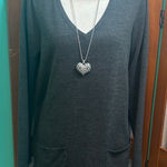 st. john's bay Dark Gray V-Neck Sweater Photo 0