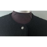 Vintage Carroll Reed Size 12 Black Wool Cardigan Sweater Jacket Quiet Luxury NEW Photo 1