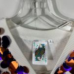 Queen Of Sparkles Tiger Queen Clemson SC Sequin Short Sleeve Sweater Top Small S White Photo 1
