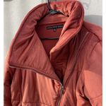 HYFVE  Women Copper Orange Bomber Side Zip Lined Cozy Puffer Jacket Sz L Photo 6