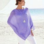 J. Jill Lavender Knit Poncho Purple Size undefined Photo 1