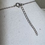 Vintage Silver 925 Marked Chain W/ Penny Cut Out Cross Necklace Religious Photo 2