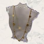Savvy Cie 18K Gold Plated Curb Link Coin Necklace Photo 2