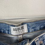 AGOLDE Women's 27 90s Mid Rise Loose Fit Distressed Light Wash Button Fly Jeans Photo 7