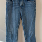 ZARA  100% Cotton Wide Leg Jeans Size 8 Photo 0