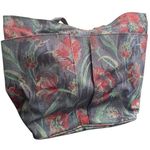 Vintage 90's Mary Kay Tapestry Floral Tote Bag Vintage Mary Kay Bag Blue Photo 0