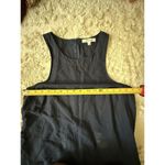 Madewell The Ariana Mini Dress Eyelet Navy Blue Linen Blend Size S Small Photo 4