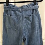J.Crew NWT Denim High Waist Paperbag Jeans Women size 27P Medium Wash wide leg Photo 6
