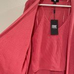 Frye NWT  Women's Coral Pink Knit Cardigan & Tank Set M 100% Cotton Cozy‎ Stylish Photo 8
