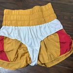 Free People movement the way home orange yellow shorts Photo 3