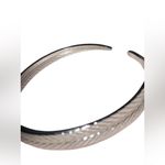.999 Silver Feather Patterned Cuff Bracelet over 18 grams Photo 1