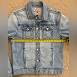 True Religion  Trucker Jacket Women's M Light Wash Denim Oversized Photo 7