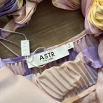 ASTR the Label Blythe Plisse Midi Dress Purple Multi Women Size Small Photo 5