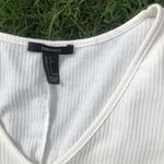 Forever 21 cream ribbed  bodysuit Photo 2