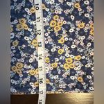 Vans Womens Deco Ditsy Cropped Fleece Crew. Size XS. Blues/Yellows Photo 4