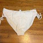 Time and Tru Womens 3X 24W 26W White Shirt High Waist Bikini Bottom Swim Tie New Photo 4