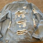 Wax Jean Denim Distressed Jacket Photo 1