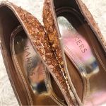 Bakers Sequin Melina Platform Stiletto Pump Heels Bronze Size 9 Gold Photo 2